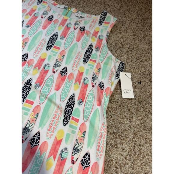NWT, CROWN & IVY SURFBOARD Shift Dress, size medium - Picture 4 of 7